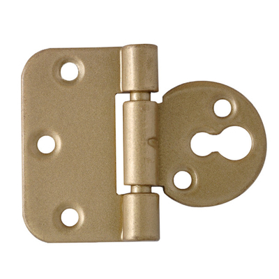 Multifunctional Wooden Cabinet Door Hinges Zinc Finished Chrome Yellow Brown