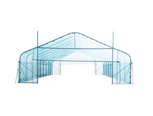 High Quality Galvanized Frame Tunnel Ventilation Single-Span Factory Price Hot Galvanized Steel Frame Plastic Sheet Single Span Greenhouse Tunnel Greenhouse for Agricultural Vegetable