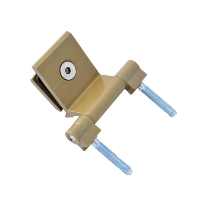 6mm Sơn tĩnh điện Bản lề cửa Phòng xông hơi bằng đồng Bạc Hoàn thiện Màu gốc